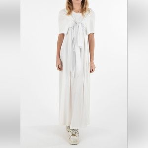 Maison Margiela Jersey Cotton Maxi Wrap Dress